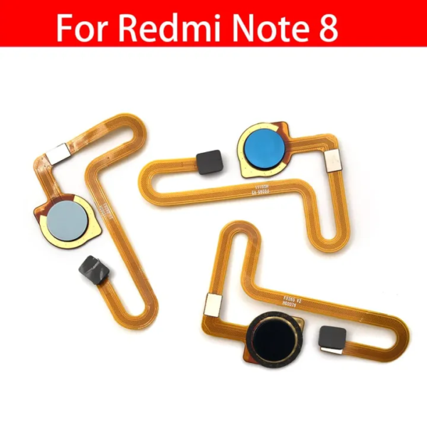 Xiaomi Redmi Note 8 Fingerprint Sensor Home Return Key Menu Button Flex Ribbon Cable