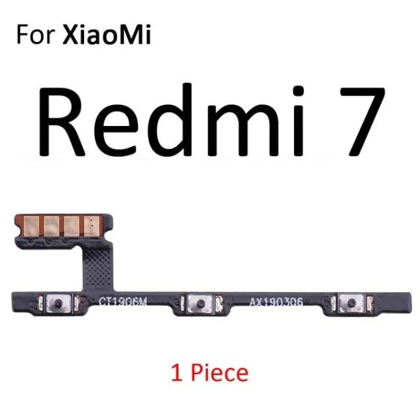 Power ON OFF Mute Switch Control Key Volume Button Flex Cable For Xiaomi Redmi 7/Y3