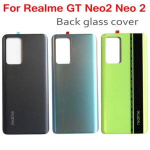 Back Glass Cover For Realme GT Neo2 Neo 2 Battery Cover Glass Panel Rear Door Housing Case neo2 Without camera glass RMX3370