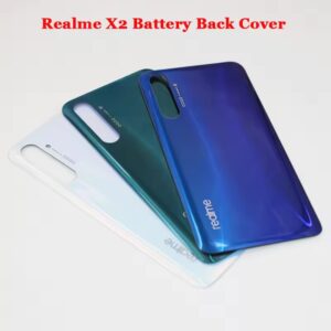Realme X2 Battery Back Cover Glass Rear Door Housing Case Replacement Repair Parts For Realme XT RMX1991 With Logo