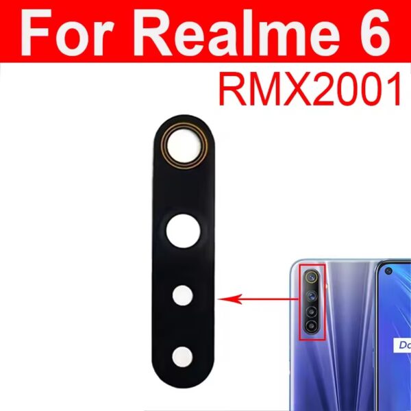 Rear Camera Glass Lens For Realme 6 Global Back Main Camera Glass Lens Repair