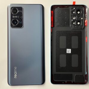 Back Glass Cover For Realme GT Neo2 Neo 2 Battery Cover Glass Panel Rear Door Housing Case neo2 RMX3370 - Black
