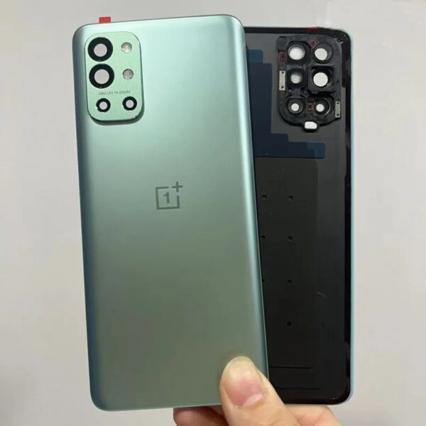 Original Glass Back Cover For Oneplus 9R 1+ 9R Rear Battery Housing Door Case Panel Repair Reparts For One Plus 9R 1+9 R With Camera Lens - Image 2