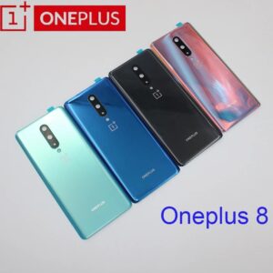 Market Quality Glass For OnePlus 8 Back Battery Door Rear Glass For One Plus 8 Back Cover 1+8 Housing Repair Parts + Camera Lens