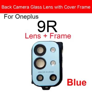 Back Camera Glass Lens With Frame For Oneplus 1+ 9R Rear Camera Glass Lens