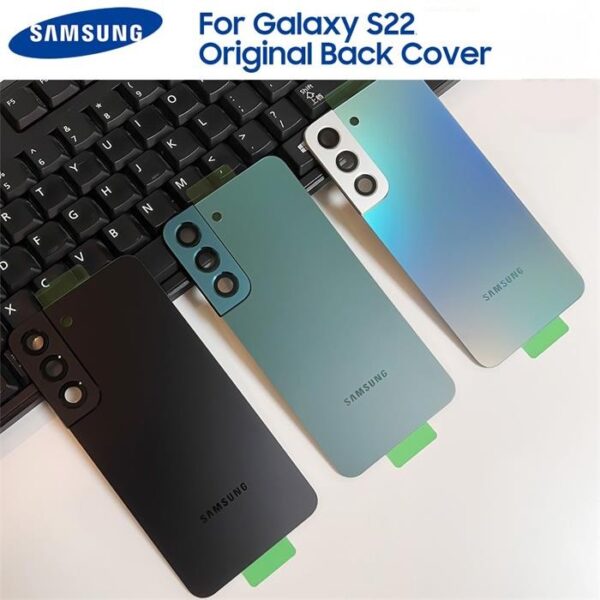 Samsung Galaxy S22 Back Battery Cover Glass Rear Housing Cover Replacement With Camera Lens For Galaxy s22