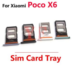 Xiaomi Poco X6 Micro SIM Card Tray Slot Holder Adapter Socket Repair Parts
