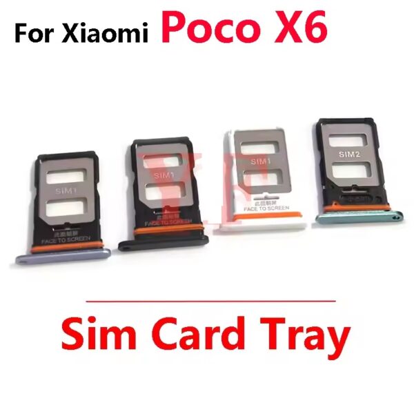 Xiaomi Poco X6 Micro SIM Card Tray Slot Holder Adapter Socket Repair Parts