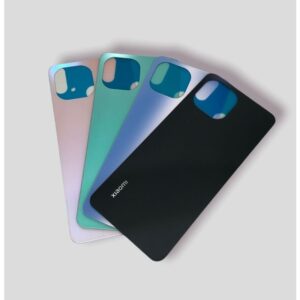 Backshell For Xiaomi MI 11 Lite, Back Battery Cover For Xiaomi Mi 11 Lite Rear Battery Glass Door Housing Case With Logo