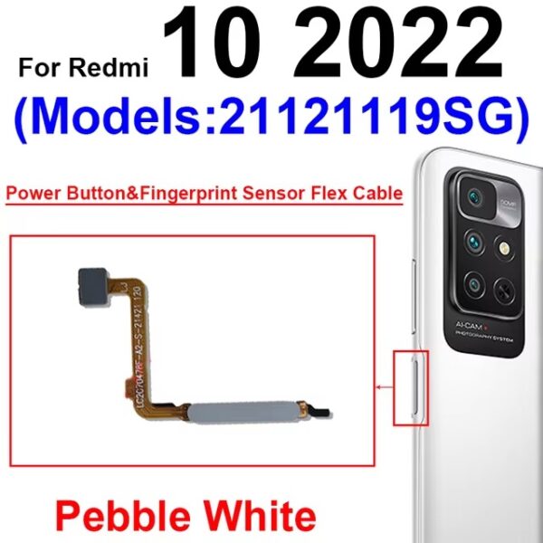 Fingerprint Sensor Flex Cable For Xiaomi Redmi 10 10 Prime 2022 Finger Print Power Button Home Key Touch Flex Ribbon Parts - Image 11