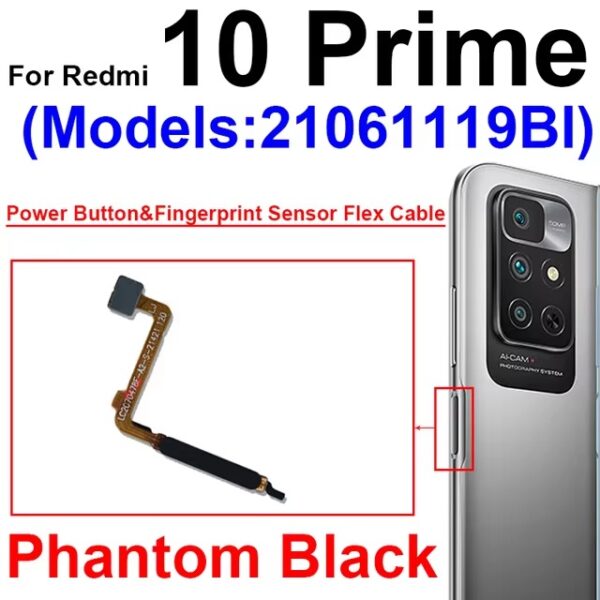 Fingerprint Sensor Flex Cable For Xiaomi Redmi 10 10 Prime 2022 Finger Print Power Button Home Key Touch Flex Ribbon Parts - Image 7