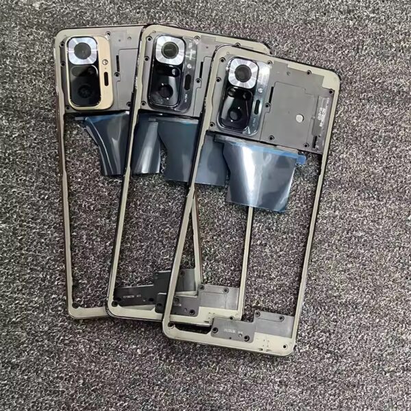Middle Frame Housing For Xiaomi Redmi Note 10 Pro Note 10Pro Max Middle Frame Holder Cover Bezel with Side Kesy Parts - Image 2