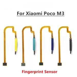 Fingerprint For Xiaomi Poco M3 Home Button Fingerprint Menu Return Key Sensor Flex Cable