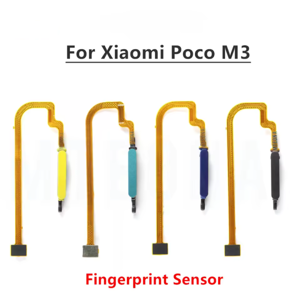 Fingerprint For Xiaomi Poco M3 Home Button Fingerprint Menu Return Key Sensor Flex Cable