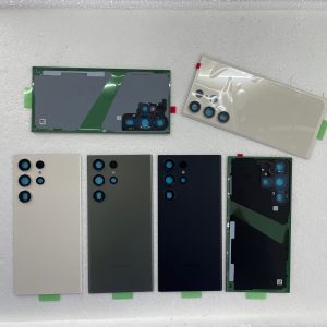 Galaxy S23 Ultra Back Glass Cover Replacement Housing Door with Camera Glass Lens and Tape Parts for Samsung Galaxy S23 Ultra 6.8 inches