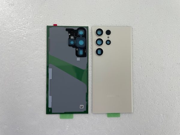 Galaxy S23 Ultra Back Glass Cover Replacement Housing Door with Camera Glass Lens and Tape Parts for Samsung Galaxy S23 Ultra 6.8 inches - Image 2