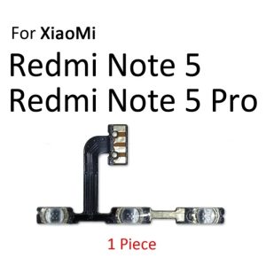 Power On Off Volume Side Button Key Flex Cable Replacement Parts For Xiaomi Redmi Note 5 / 5 Pro