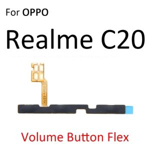 For Realme C20 On OFF Power Volume Flex Cable Power Volume Side Button Flex Cable Parts