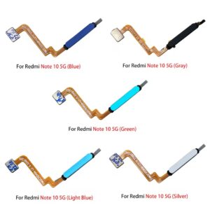 Original Fingerprint sensor for Xiaomi Redmi Note 10 5G Poco M3 Pro home button ribbon flex cable replacement Spare Parts