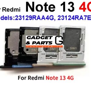 Per Xiaomi Redmi Note 13 4G 23129RAA4G, 23124RA7EO Doppio Vassoio Sim Card Vassoio Sim Card Supporto Sim Slot Holder Parti di ricambio  509