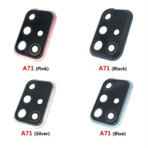 Rear Camera Glass Lens with Frame Bracket for Samsung Galaxy A71