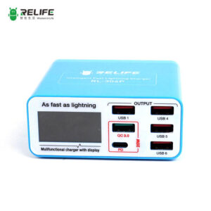 RELIFE RL-304P Smart 6-port digital display charger