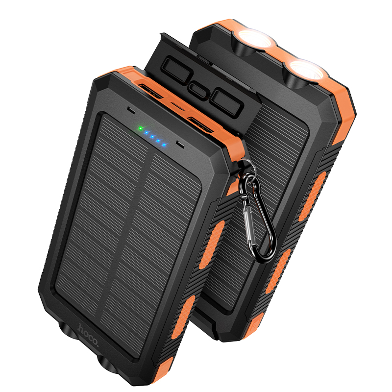 Hoco J164 Platinum 8000mAh Dual Light Solar Power Bank (IP65 Waterproof) - Image 2