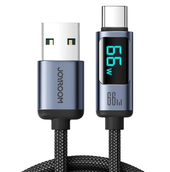 JOYROOM S-AC066A16 Prism Series 66W USB-A to Type-C Digital Display Fast Charging Data Cable - Image 2