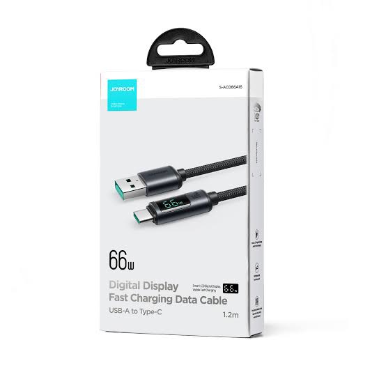 JOYROOM S-AC066A16 Prism Series 66W USB-A to Type-C Digital Display Fast Charging Data Cable