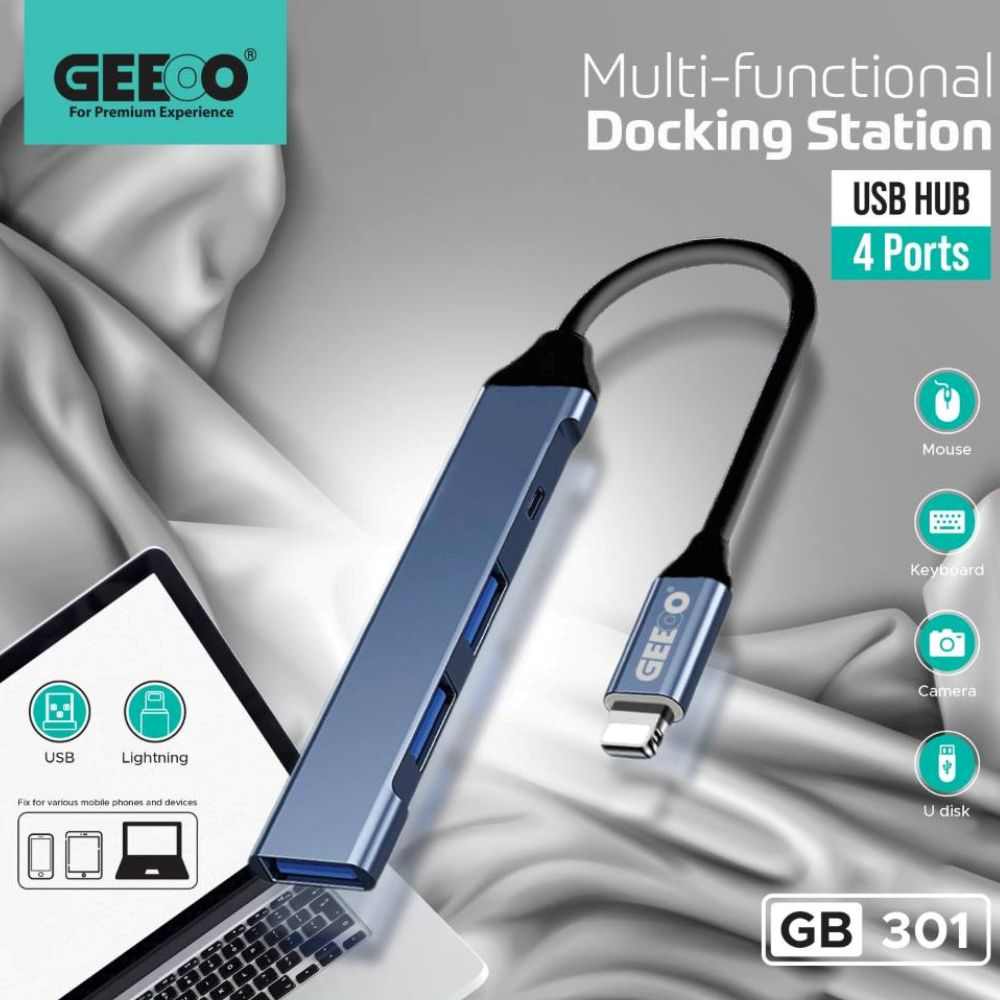 GB301 Lightning to USB Multi Interface Adapter Hub for iPhone & iPad