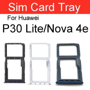 SIM Card Tray Socket Reader Slot Connector Replacement for Huawei P30 Lite / Nova 4e