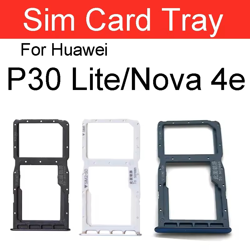 SIM Card Tray Socket Reader Slot Connector Replacement for Huawei P30 Lite / Nova 4e